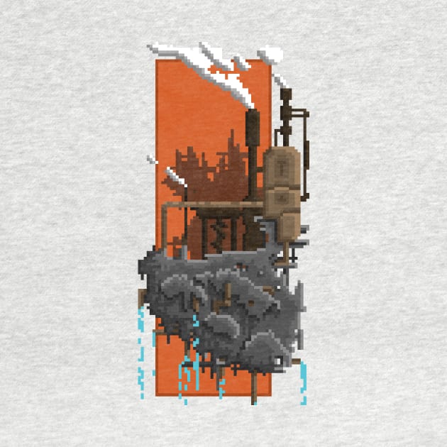 Pixel Landscape : Steam Factory by Draad